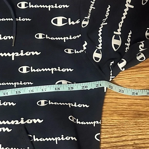 Champion All Over Print Hoodie Size Medium - Picture 6 of 9